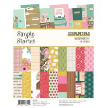Simple Stories Double-Sided Paper Pad 6X8 - Noteworthy