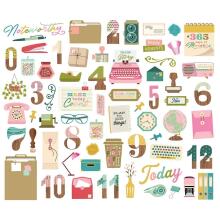 Simple Stories Bits &amp; Pieces Die-Cuts 68/Pkg - Noteworthy