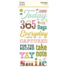 Simple Stories Foam Stickers 39/Pkg - Noteworthy