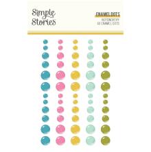 Simple Stories Enamel Dots 60/Pkg - Noteworthy