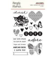 Simple Stories Clear Stamps - Simple Vintage Love Story