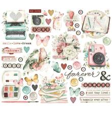 Simple Stories Bits &amp; Pieces Die-Cuts 47/Pkg - Simple Vintage Love Story