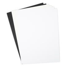 Sizzix Surfacez Smooth Cardstock 8.125X11.375 - Black,Ivory,White