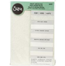Sizzix Surfacez Opulent Cardstock Pack 8X11.5 - Ivory