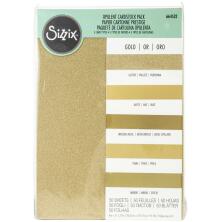 Sizzix Surfacez Opulent Cardstock Pack 8X11.5 - Gold