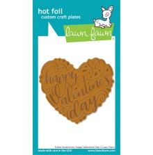 Lawn Fawn Hot Foil Plates - Happy Valentines Day LF3321