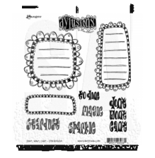 Dylusions Cling Stamps 8.5X7 - Dont, Wont, Cant