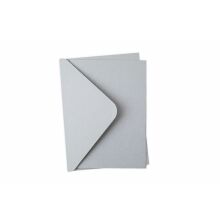 Sizzix Surfacez Card &amp; Envelope Pack A6 10/Pkg - Pebble Wash
