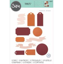 Sizzix Thinlits Die Set - Vintage Tags &amp; Banners 666250