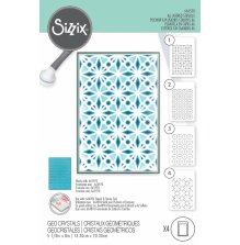 Sizzix Layered Stencil A6 - Geo Crystals 666530