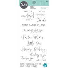 Sizzix Clear Stamps - Daily Sentiments 666519