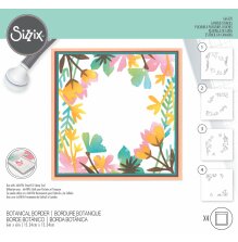 Sizzix Making Tool Layered Stencil 6X6 -  Botanical Border 666520