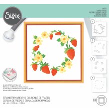 Sizzix Making Tool Layered Stencil 6X6 - Strawberry Wreath 666528