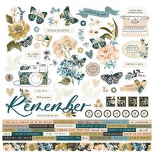 Simple Stories Sticker Sheet 12X12 - Remember