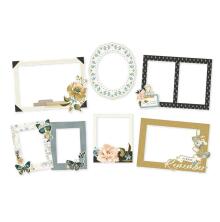 Simple Stories Chipboard Frames 6/Pkg - Remember