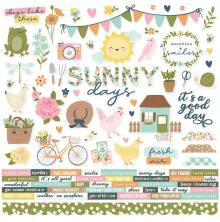 Simple Stories Sticker Sheet 12X12 - Fresh Air