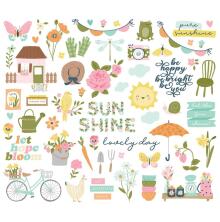 Simple Stories Bits &amp; Pieces Die-Cuts 60/Pkg - Fresh Air