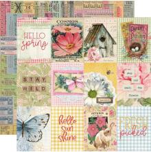 Simple Stories SV Spring Garden Cardstock 12X12 - 3X4 Elements