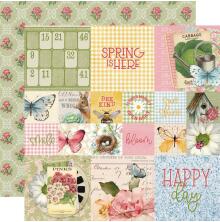 Simple Stories SV Spring Garden Cardstock 12X12 - 2X2/4X4 Elements