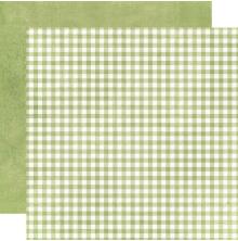 Simple Stories SV Spring Garden Basics Cardstock 12X12 - Sweet Pea Gingham