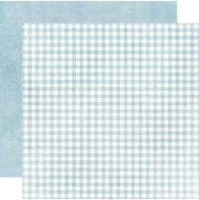 Simple Stories SV Spring Garden Basics Cardstock 12X12 - Bluebell Gingham