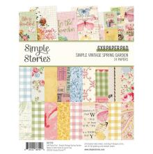 Simple Stories Double-Sided Paper Pad 6X8 - Simple Vintage Spring Garden