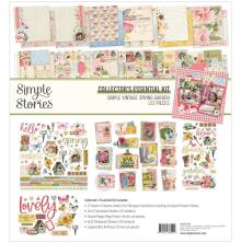 Simple Stories Collectors Essential Kit 12X12 - Simple Vintage Spring Garden