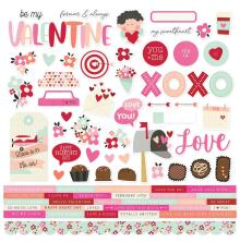 Simple Stories Sticker Sheet 12X12 - Valentines Day