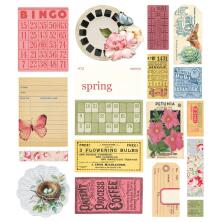 Simple Stories Bits &amp; Pieces Die-Cuts 18/Pkg - SV Spring Garden Ephemera