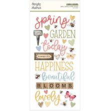 Simple Stories Foam Stickers 60/Pkg - Simple Vintage Spring Garden