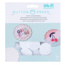 We R Makers Button Press Puffy Sticker Refill Pack 30/Pkg