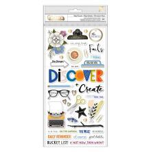 Vicki Boutin Discover + Create Thickers Stickers 5.5X11 - Phrases