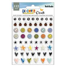 Vicki Boutin Mini Puffy Stickers 112/Pkg - Discover + Create