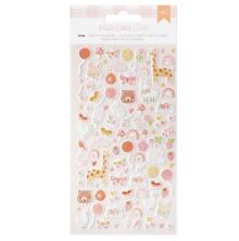 American Crafts Puffy Stickers - Hello Little Girl Icons