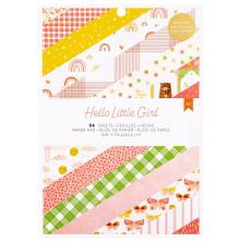 American Crafts Single-Sided Paper Pad 6X8 - Hello Little Girl