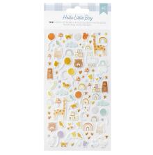 American Crafts Puffy Stickers - Hello Little Boy Icons