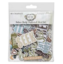 49 And Market Chipboard Word Set - Nature Study