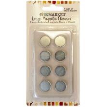 49 And Market Foundations Magnetic Closures 8/Pkg - Large