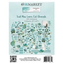 49 And Market Laser Cut Outs - Color Swatch Teal Mini Elements