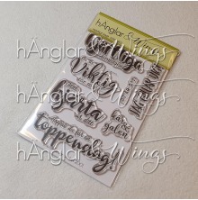 hnglar &amp; Wings Clear Stamps - Hjrtligt Sagt