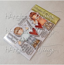 hnglar &amp; Wings Clear Stamps - Hjrtligt