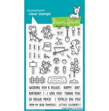 Lawn Fawn Clear Stamps 4X6 - Veggie Happy  LF3340