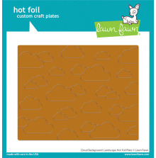 Lawn Fawn Hot Foil Plates - Cloud Background: Landscape LF3388