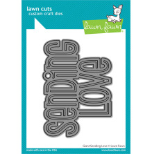 Lawn Fawn Dies - Giant Sending Love LF3385