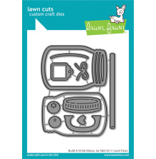 Lawn Fawn Dies - Build-A-Drink Mason Jar Add-On  LF3378