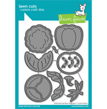 Lawn Fawn Dies - Stitched Garden Veggies LF3373