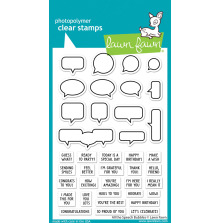 Lawn Fawn Clear Stamps 4X6 - All The Speech Bubbles LF3359
