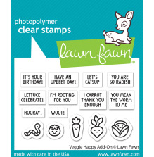 Lawn Fawn Clear Stamps 2X3 - Veggie Happy Add-On LF3342