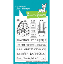 Lawn Fawn Clear Stamps 3X4 - Sometimes Life Is Prickly LF3355