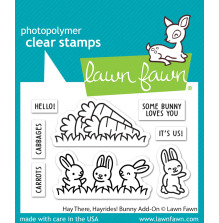 Lawn Fawn Clear Stamps 2X3 - Hay There, Hayrides! Bunny Add-On LF3357